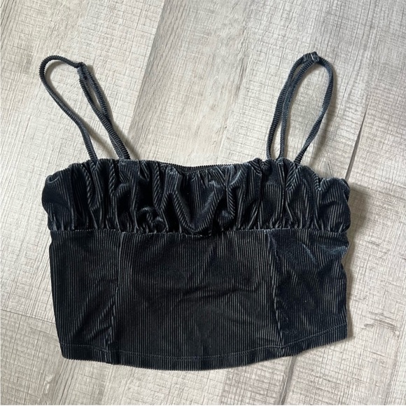 URBAN OUTFITTERS UO Eden Ruched Cami Vest In Blue/Navy Size Large - Picture 5 of 11